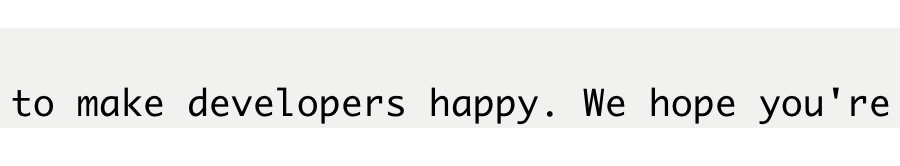 A DDEV 'tip of the day' saying 'DDEV's goal is to make developers happy. We hope you're happy today.'